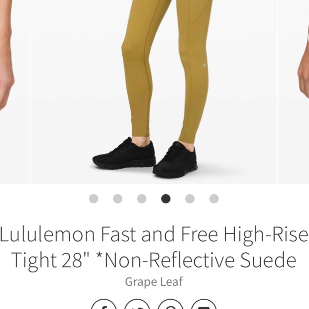 Lululemon sz 6 Fast And Free 25” tight Grapeleaf